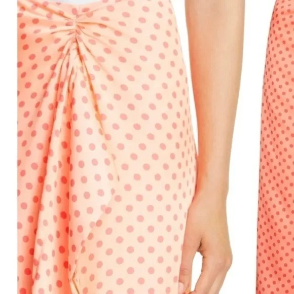 TED BAKER LONDON Tiara Dot Ruched Ruffle Skirt - Picture 3 of 8